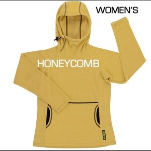 Melanzana Micro Grid Hoodie V2 2022, women’s small in Honeycomb